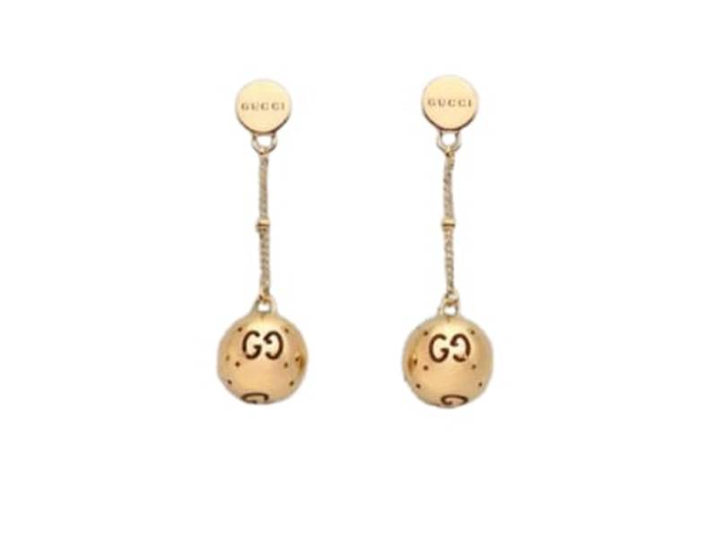 18KT GOLD PENDANT EARRINGS ICON GUCCI YBD246504001/YBD246504002